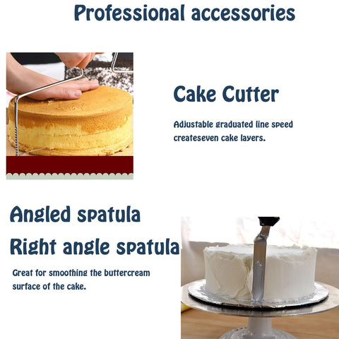 Jninexiu cake-decorating stand for baking classes and workshops