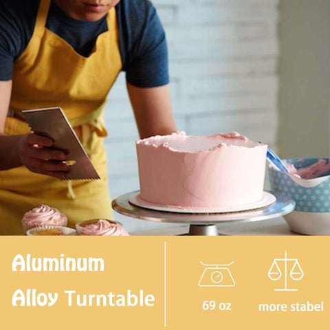 Jninexiu decorating surface with guides to align your cake