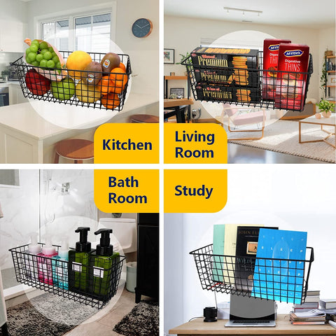 Joben Oligey 3 Set sturdy steel wire baskets with rust-resistant coating