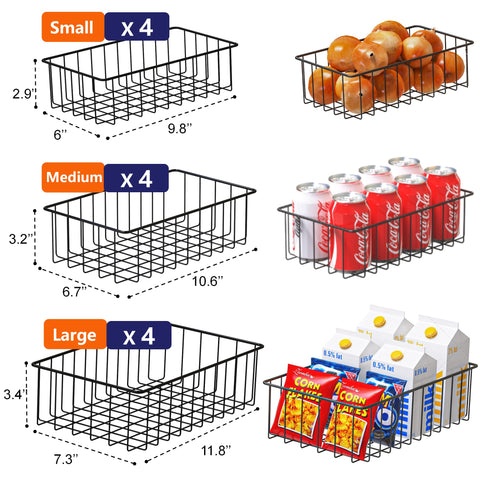 Joben Oligey 3 sizes enable customized pantry storage and decluttering.