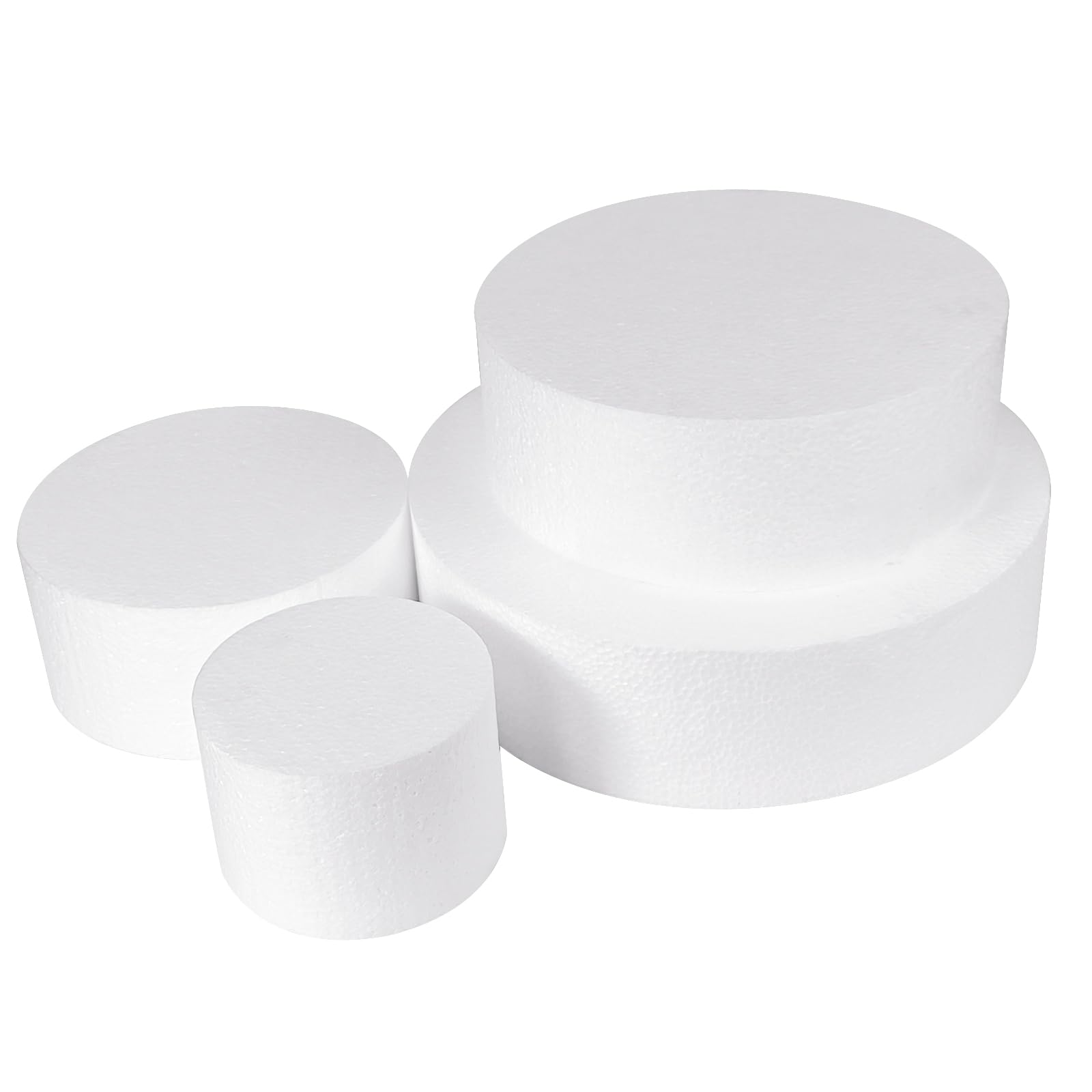 JOBVERT 4-tier foam cake dummy in 10in ideal for long-format presentations