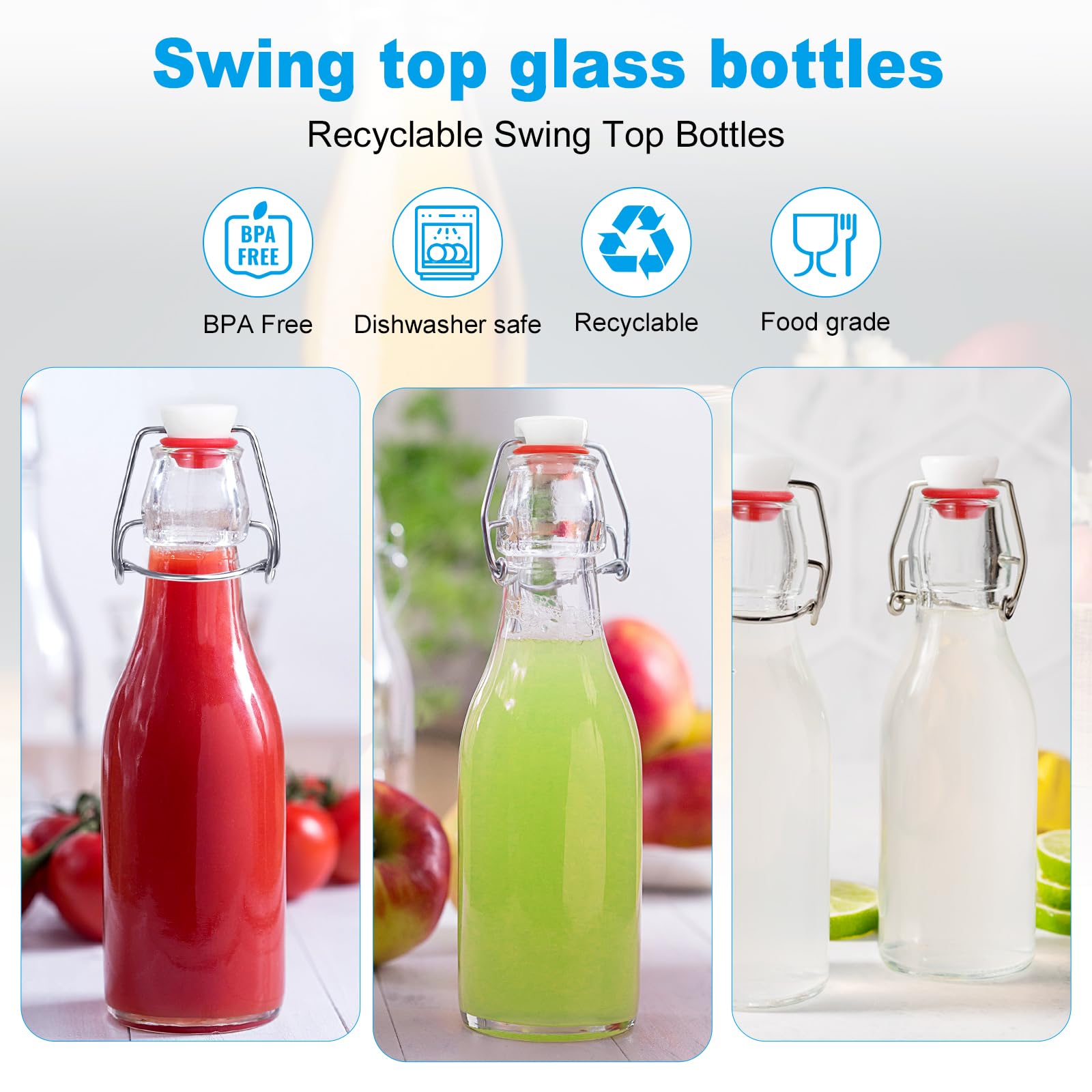 JOBVERT Fermentation bottle suitable for kombucha mead and beer experiments