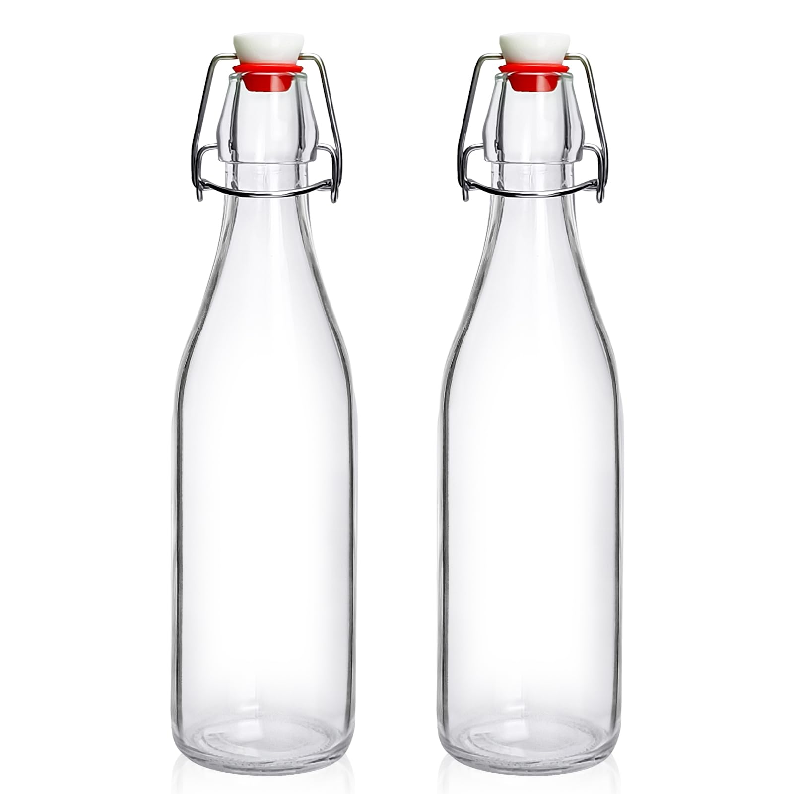 JobVERT swing-top bottle 16oz with airtight seal, ideal for fresh fermentation and storage.
