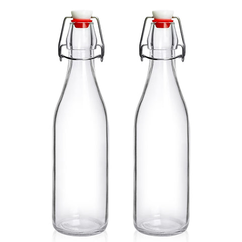 JobVERT swing-top bottle 16oz with airtight seal, ideal for fresh fermentation and storage.