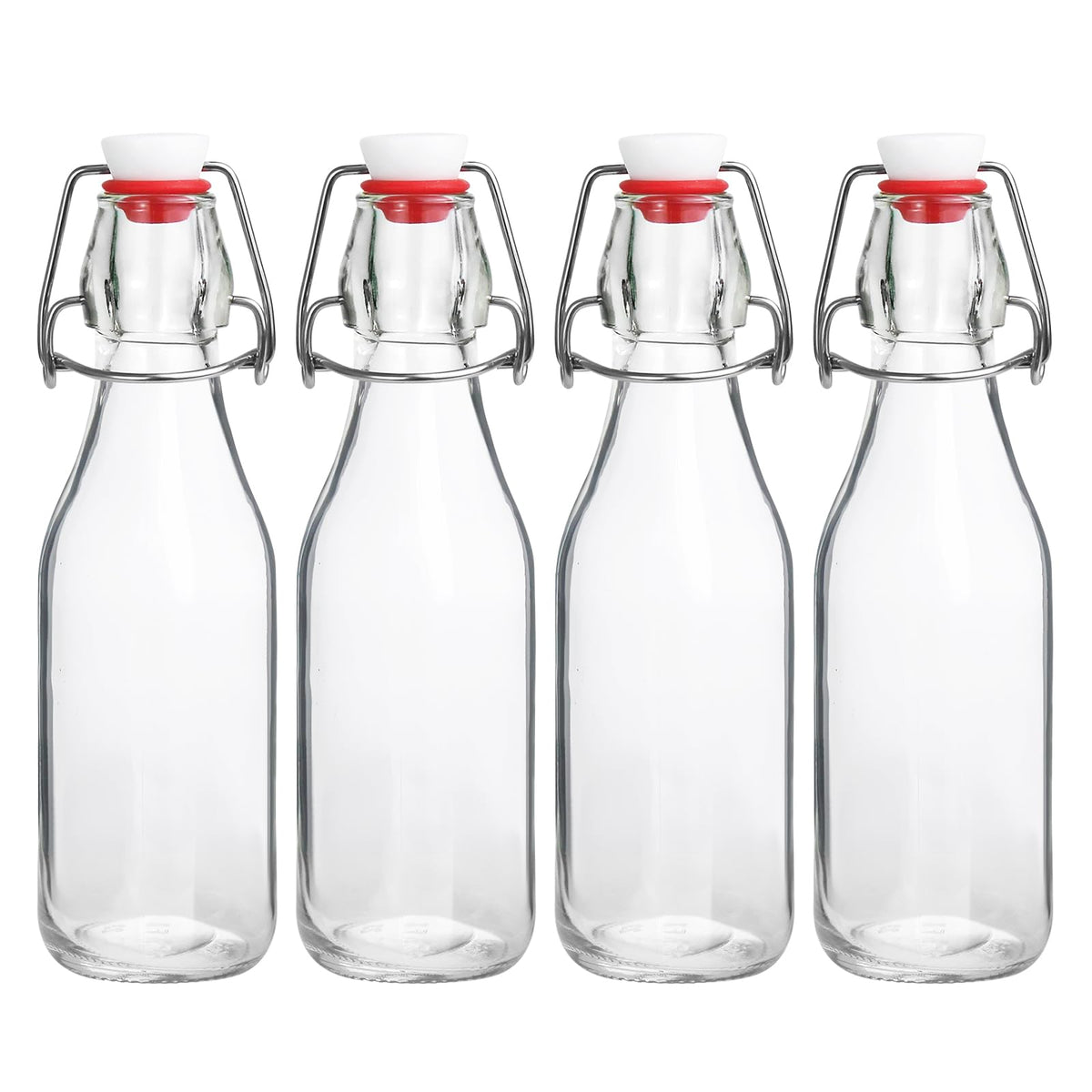 JOBVERT Swing Top Bottle 8.5oz four-pack for kombucha and cold brew