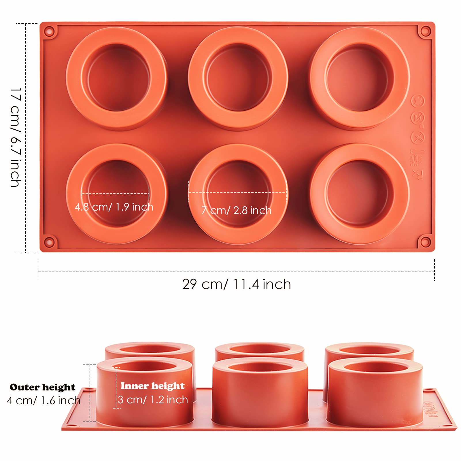 JOERSH cookie shot glass mold creates edible cups for desserts and drinks.