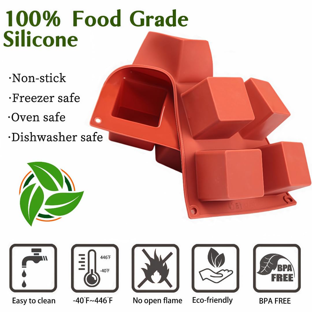 JOERSH easy-release cube mold enables quick dessert pops.