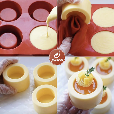 JOERSH mini dessert cup mold for bite sized cakes and puddings.