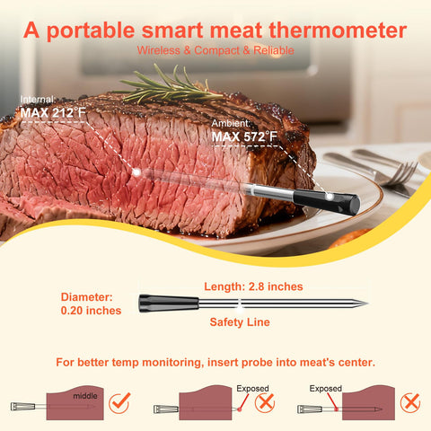 Joeuao versatile cooking tool for grill, oven, and roasts