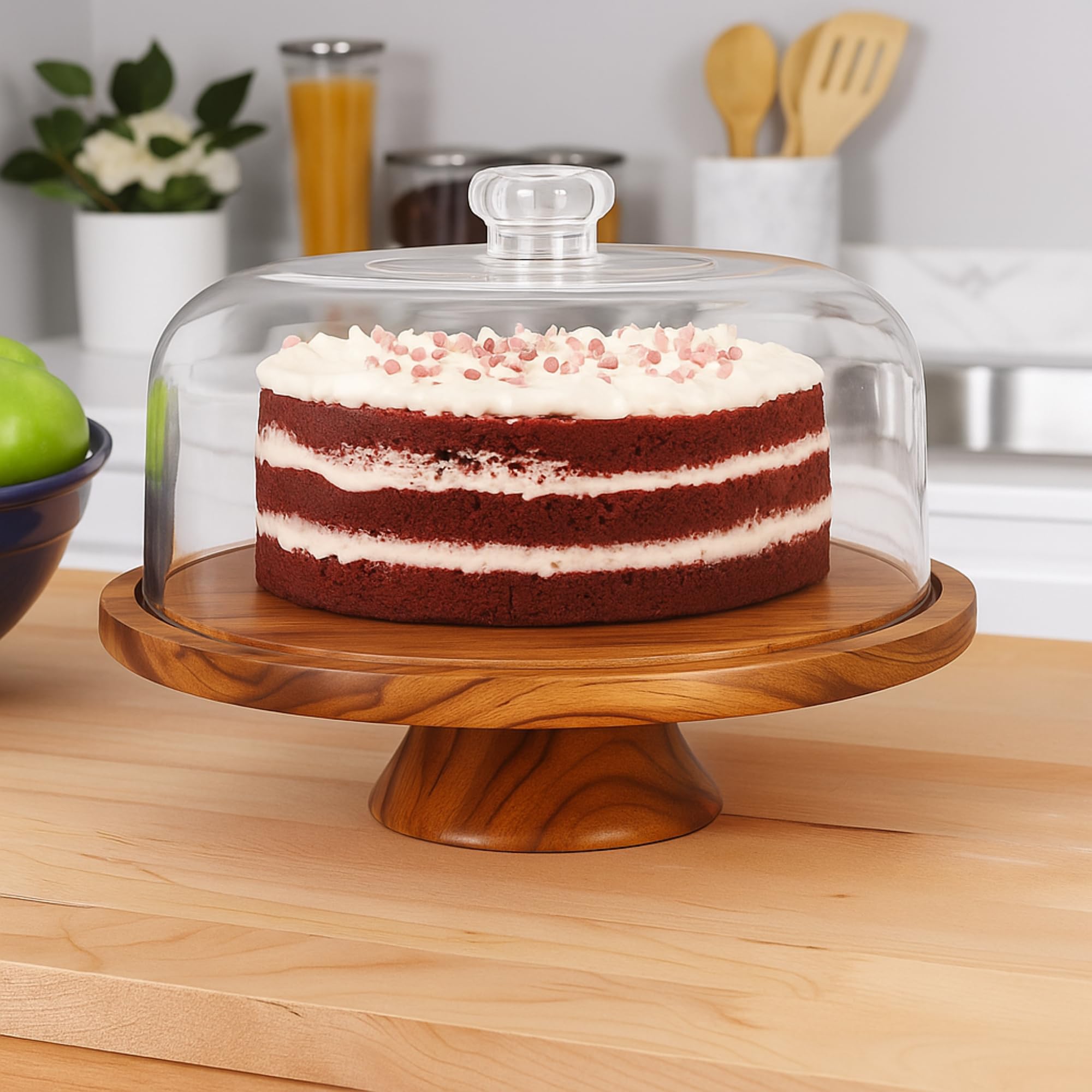 JOEY'Z divided cake tray and bowl offers versatile serving options