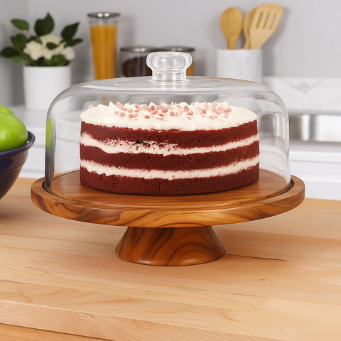 JOEY'Z divided cake tray and bowl offers versatile serving options
