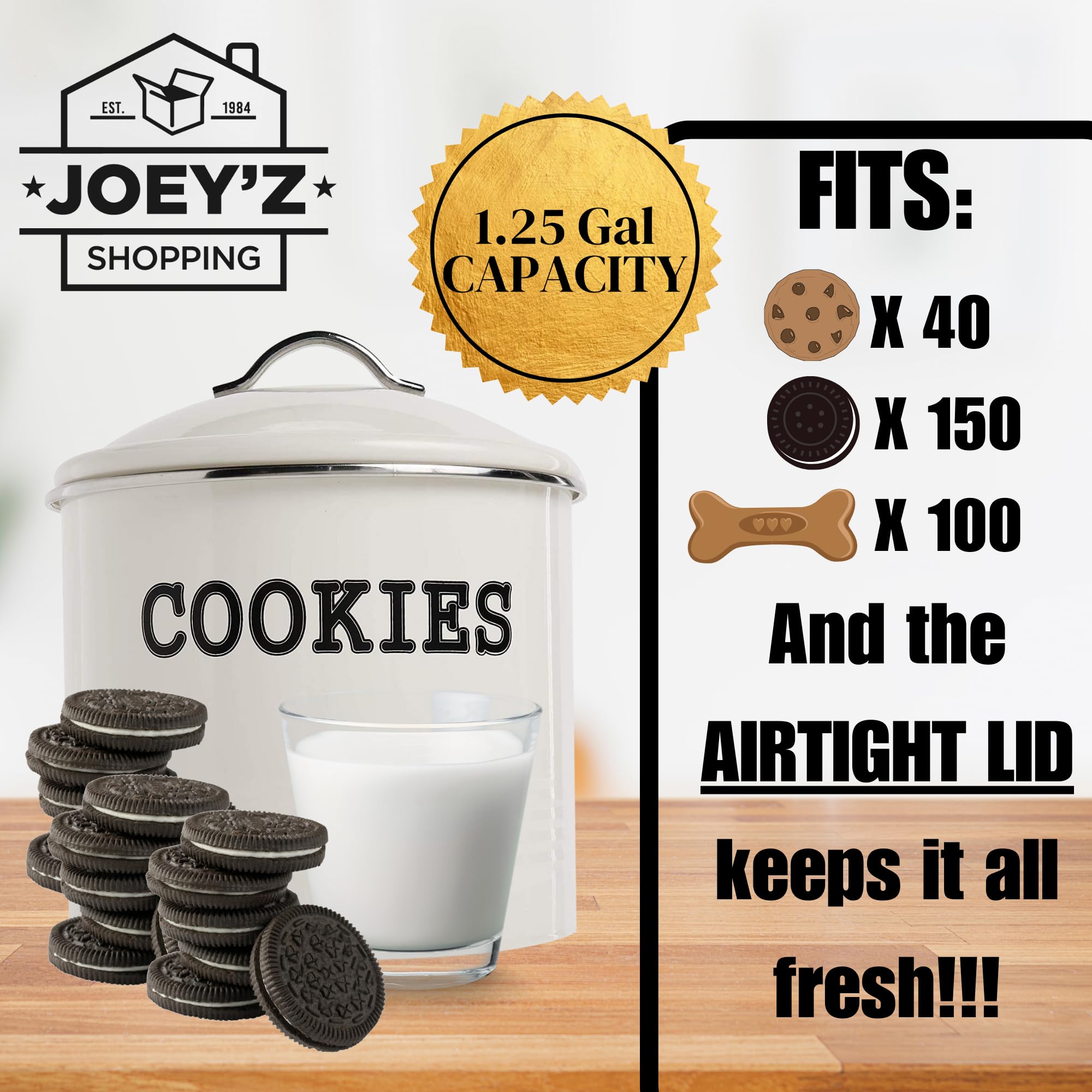 JOEY'Z vintage farmhouse exterior complements kitchen decor beautifully.