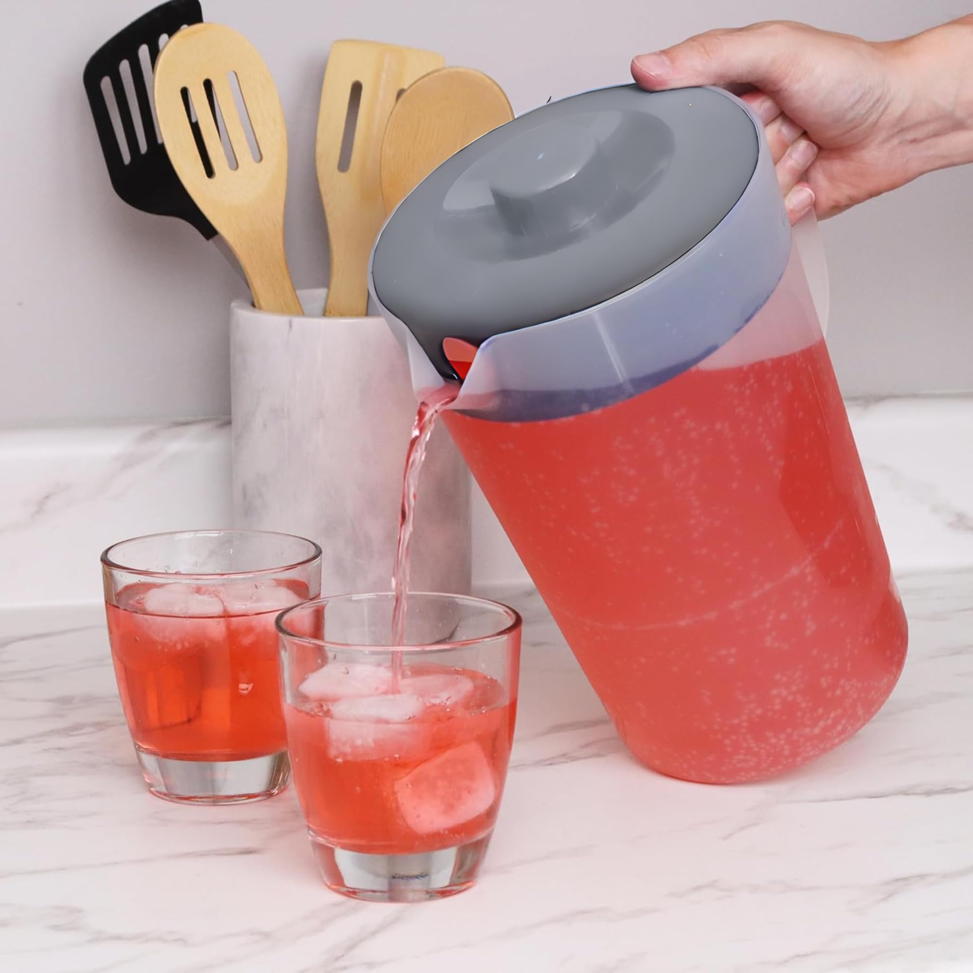 JOEY'Z water pitcher wide mouth loading fruits for infused drinks