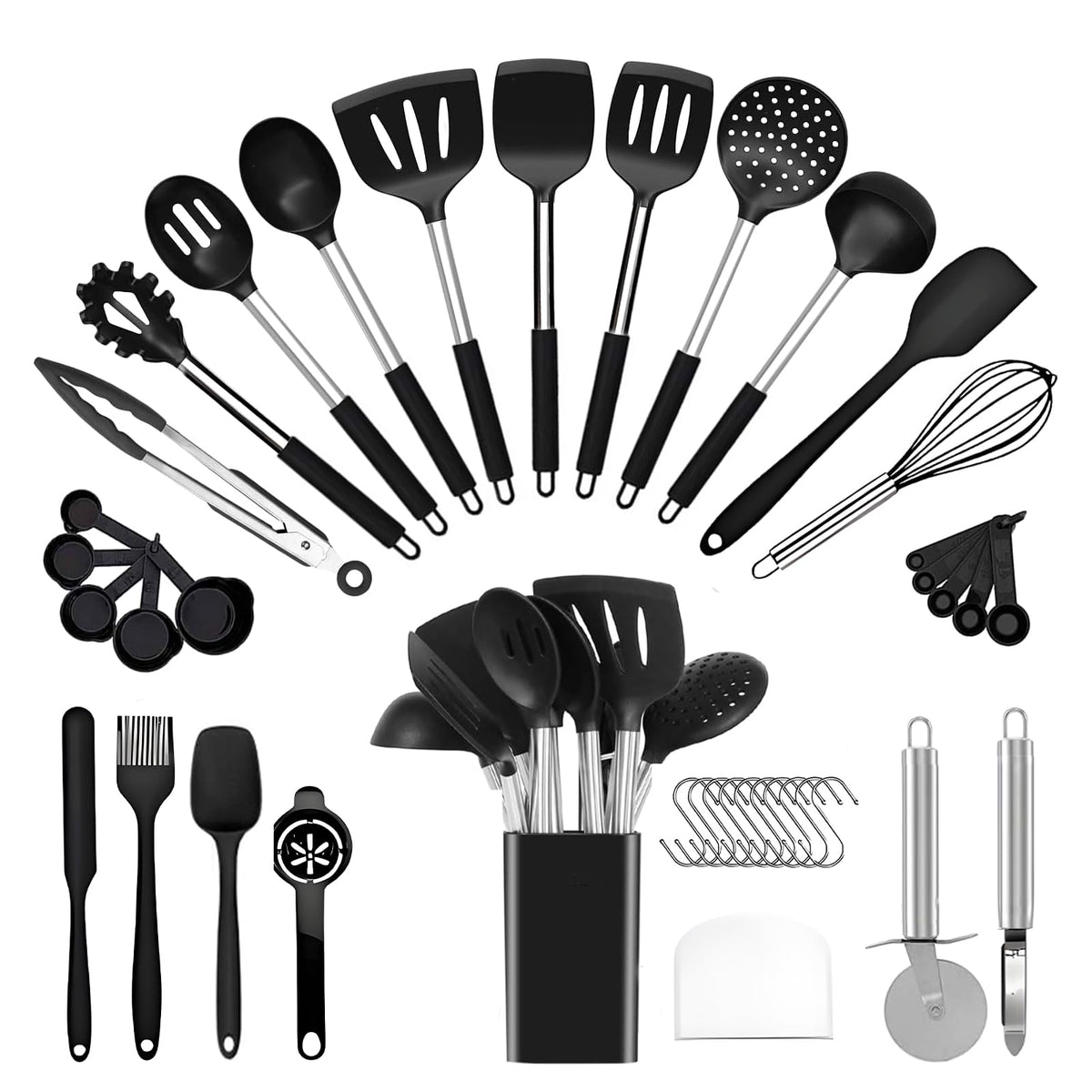 JOFULBOND 40-piece kitchen utensils set for versatile cooking