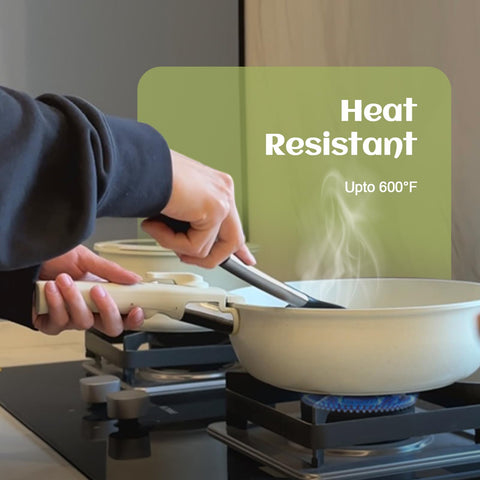JOFULBOND silicone-head utensils gentle on cookware