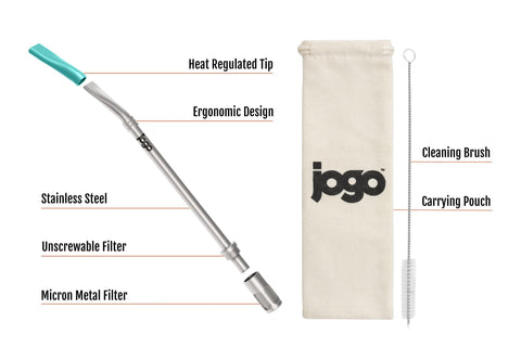 JoGo removable filter detached for quick, thorough cleaning.
