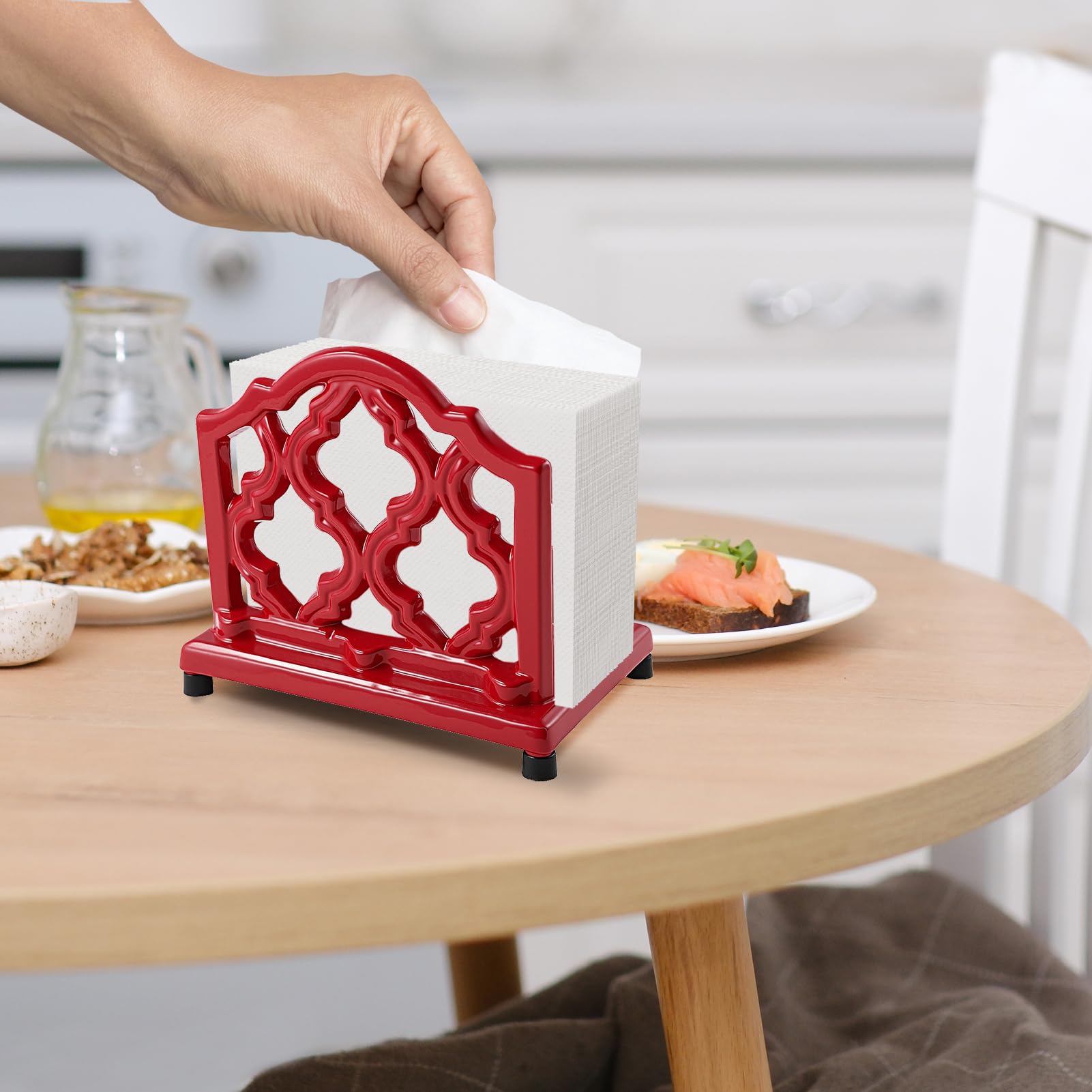 Jogreful cast iron napkin holder outdoor picnic use durable and rust-resistant