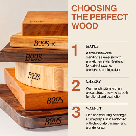 John Boos made-in-the-usa craftsmanship reflects long-lasting kitchen quality.