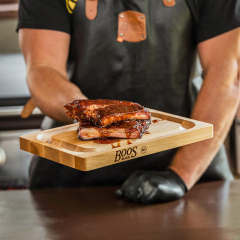 John Boos maple board is great for charcuterie and prep.