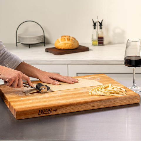 John Boos R-Board care keeps surface and fibers looking new.