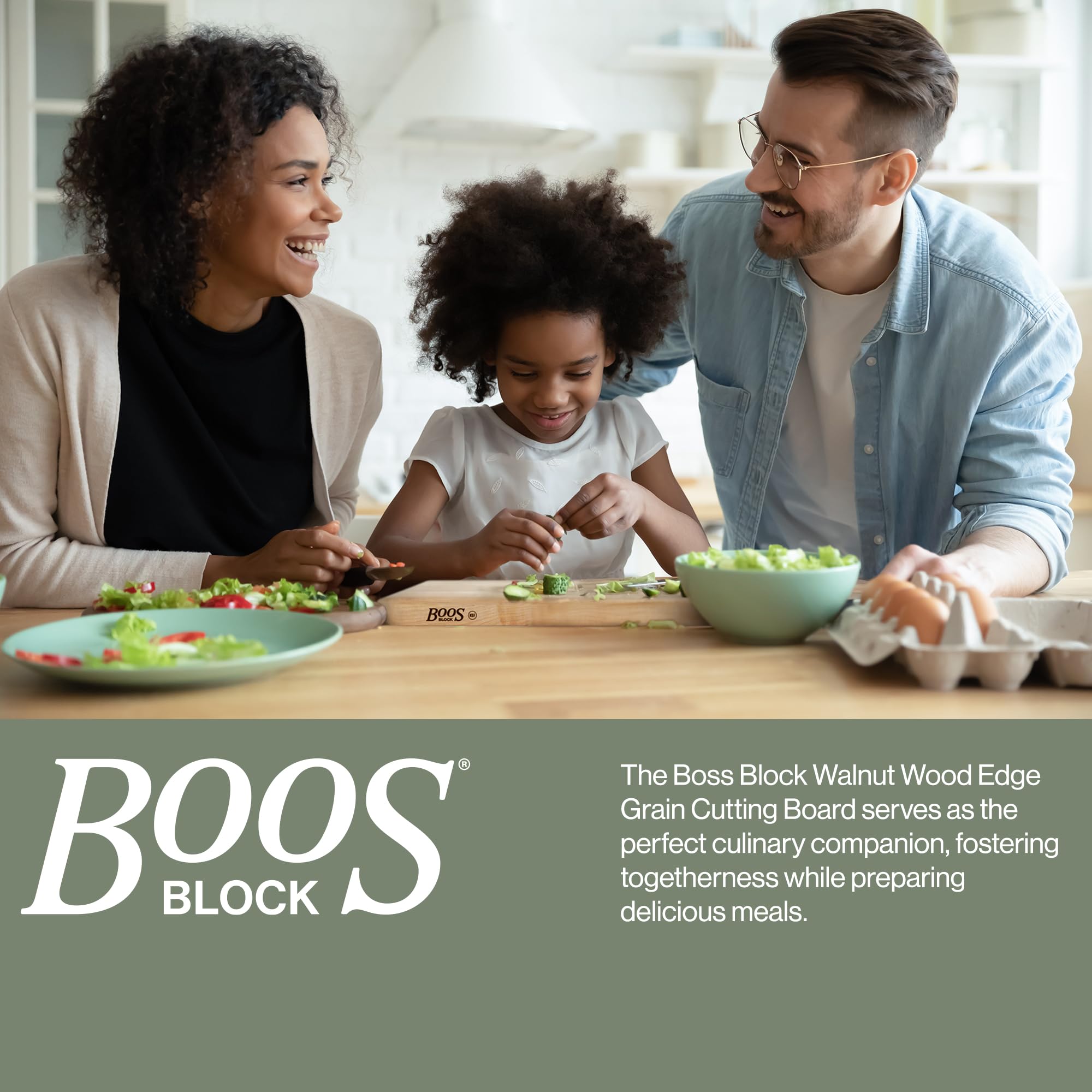 John Boos R-Board made-in-USA craftsmanship shines in home kitchens.