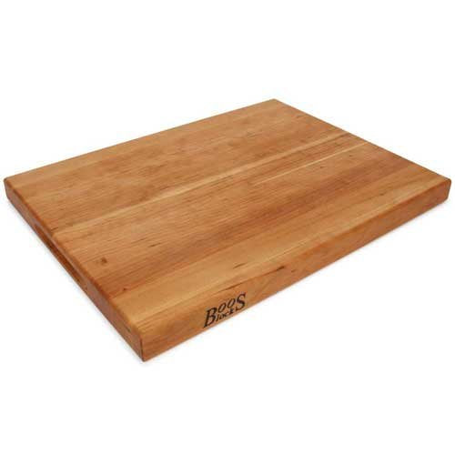 John Boos R-Board recessed finger grips offer secure handling.