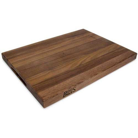 John Boos R-Board recessed finger grips improve handling during prep.