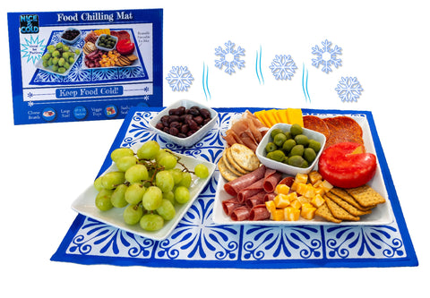 Johnny World freezable ice mat 20x15 setup keeps trays cool for hours.