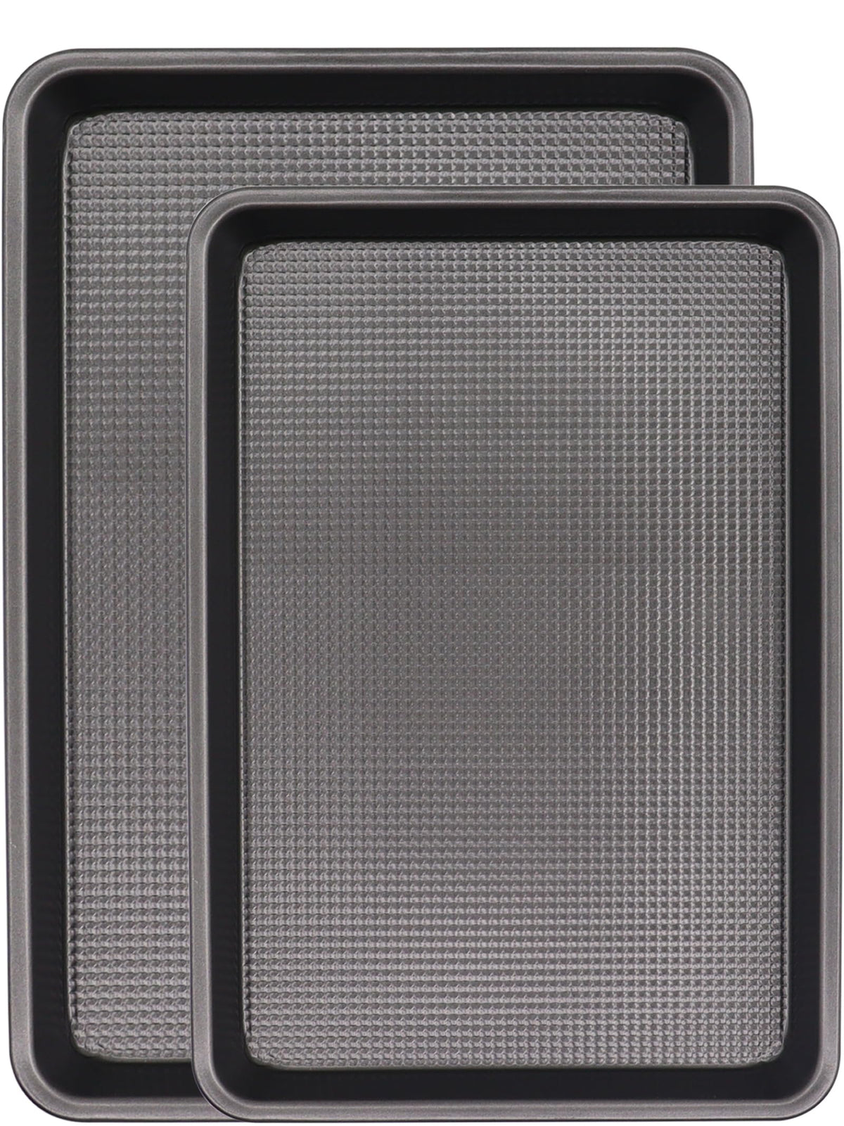 JOHO BAKING 0.8mm dark steel sheet pan showing durable, warp-resistant construction