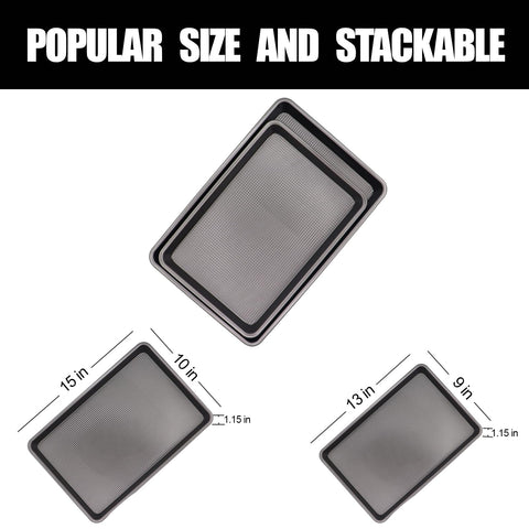 JOHO BAKING dual eco-coating on nonstick sheets provides easy release