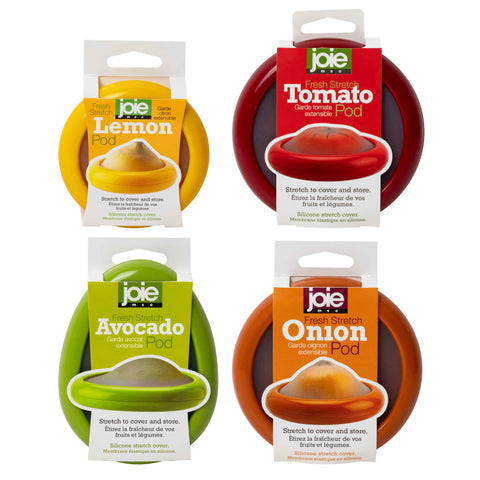 Joie avocado stretch pod keeps avocado halves fresh and odor-free.