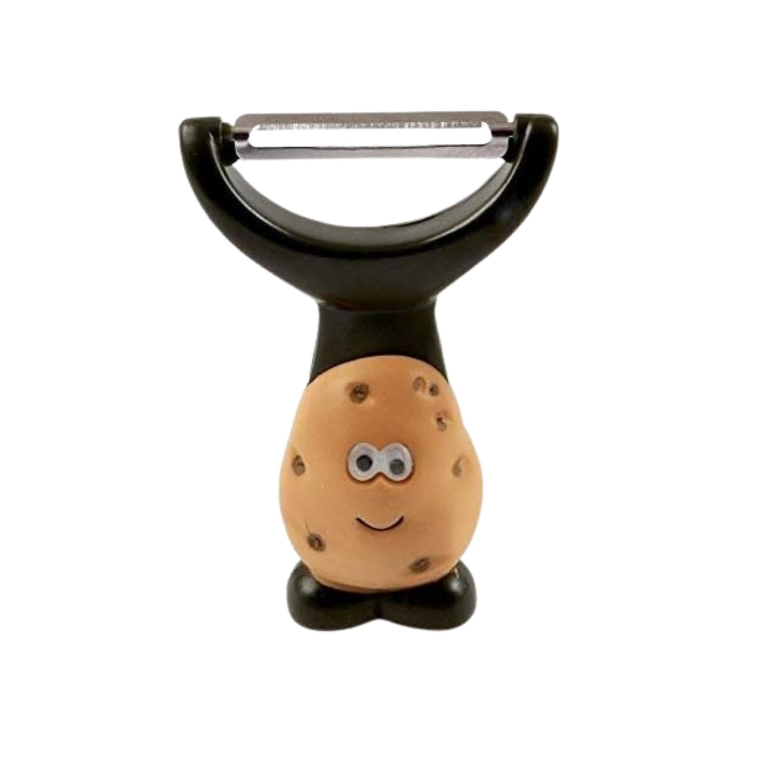 Joie Mr Potato Y-Shaped Peeler close-up highlights ergonomic handle for easy peeling.
