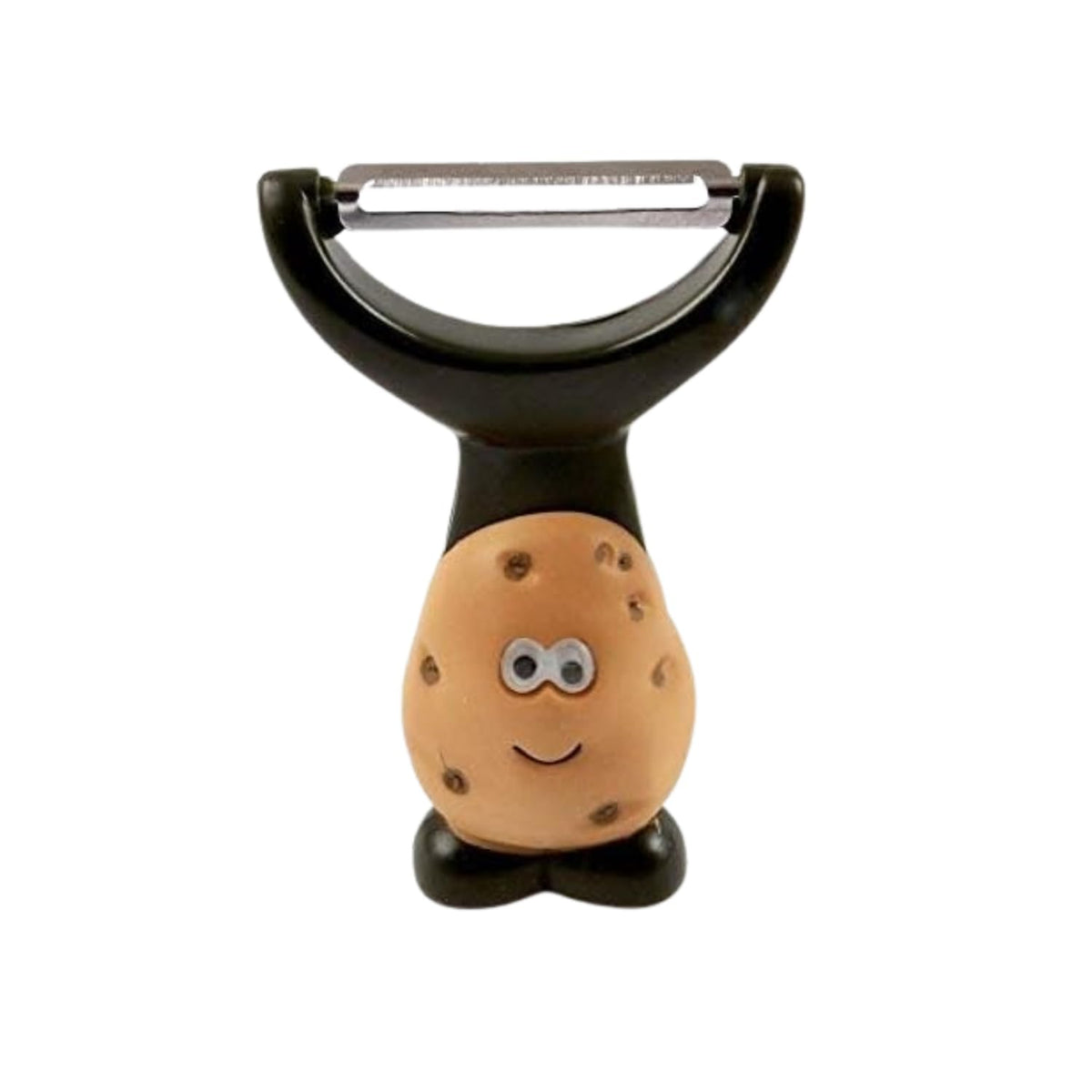 Joie Mr Potato Y-Shaped Peeler close-up highlights ergonomic handle for easy peeling.