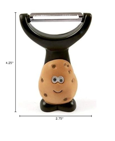Joie Mr Potato Y-Shaped Peeler stainless blade delivers safe, durable peeling results.