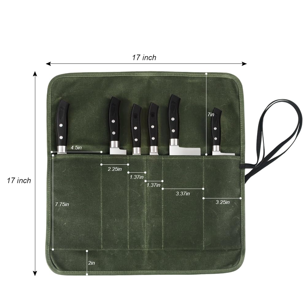 JOINDO Knife Roll Bag fully loaded, illustrating travel-ready organization.