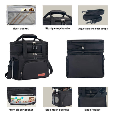 JOINGO lunch bag folds flat for compact storage after use.