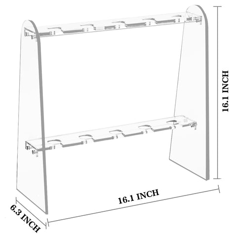 Joioda clear acrylic champagne stand showcases glasses with a modern, deformation-resistant design