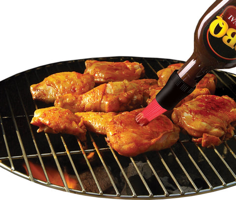 Jokari Bottle-Top Baster with flow-control for controlled sauce application.