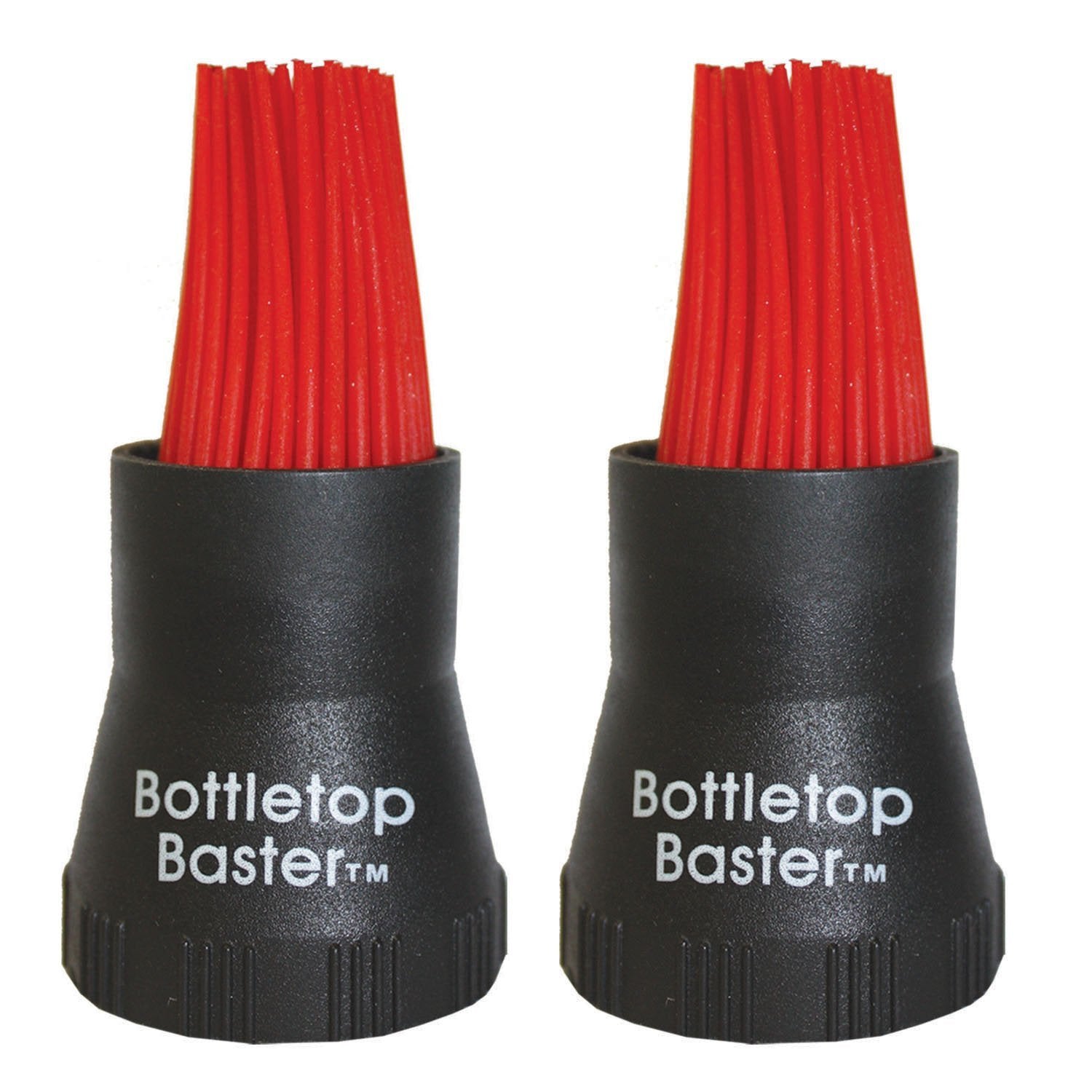 Jokari Bottletop BBQ Baster 2-pack in black for mess-free basting.