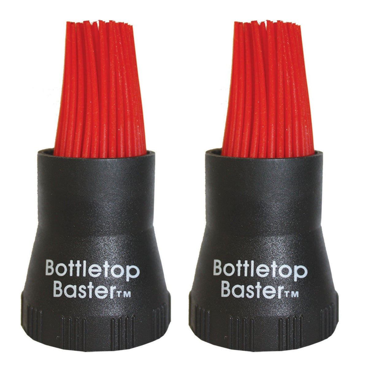 Jokari Bottletop BBQ Baster 2-pack in black for mess-free basting.