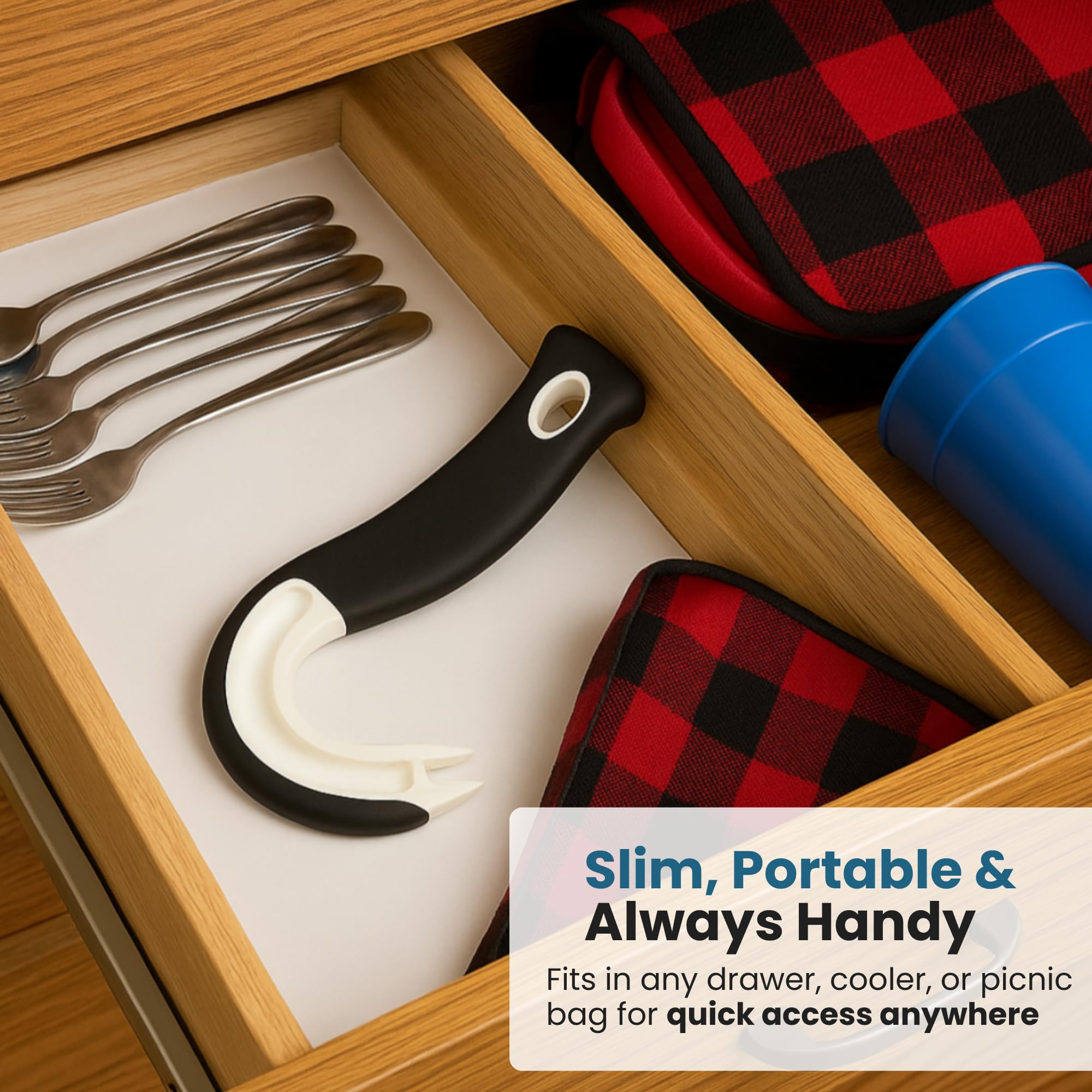 Jokari dishwasher-safe top rack enables simple cleanup.