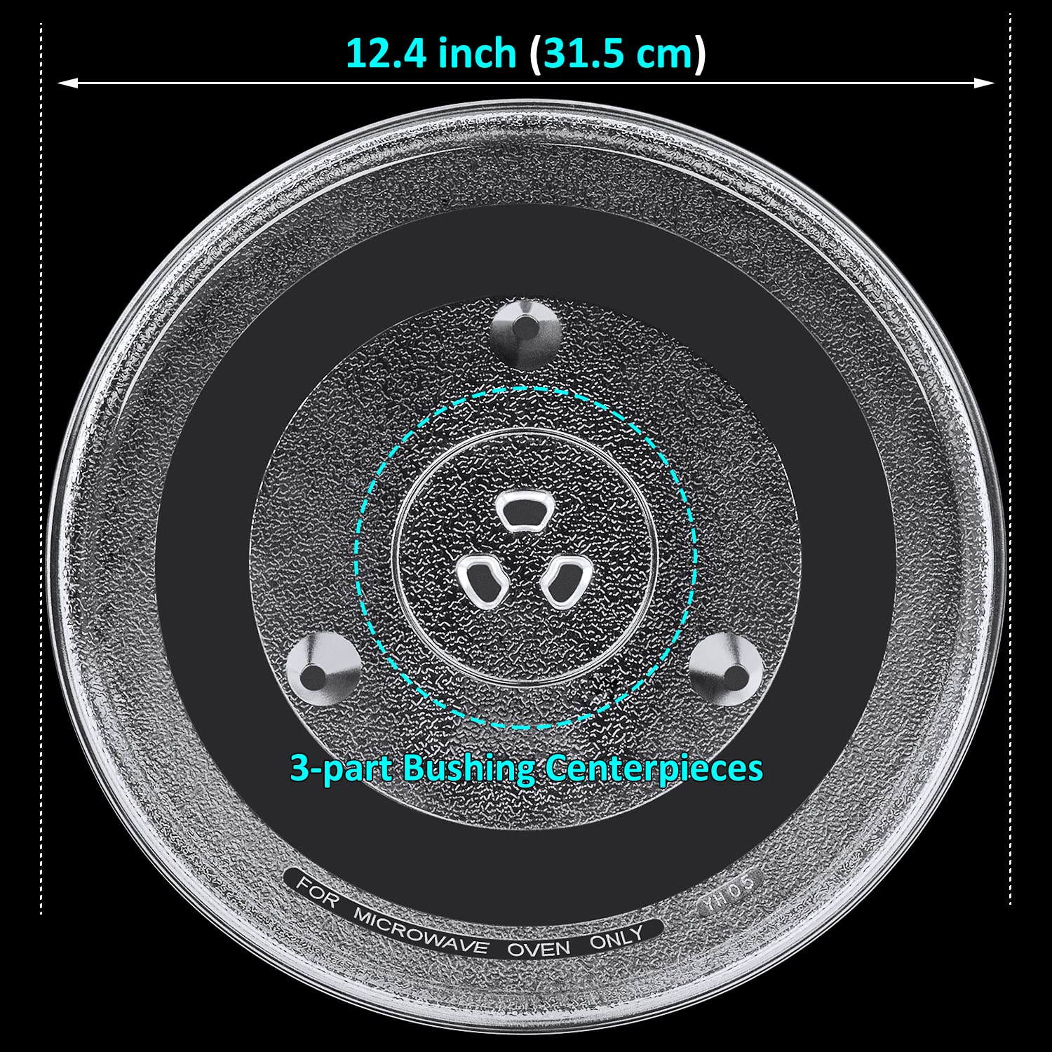 Jolaxy plate back shows scrambled pattern for skid resistance