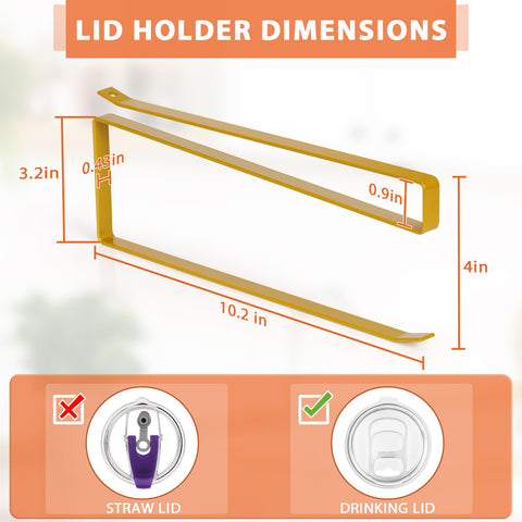 Jolensoy gold finish lid hook adds stylish storage for kitchen lids