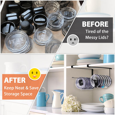 Jolensoy iron tumbler lid hook resists rust and holds lids