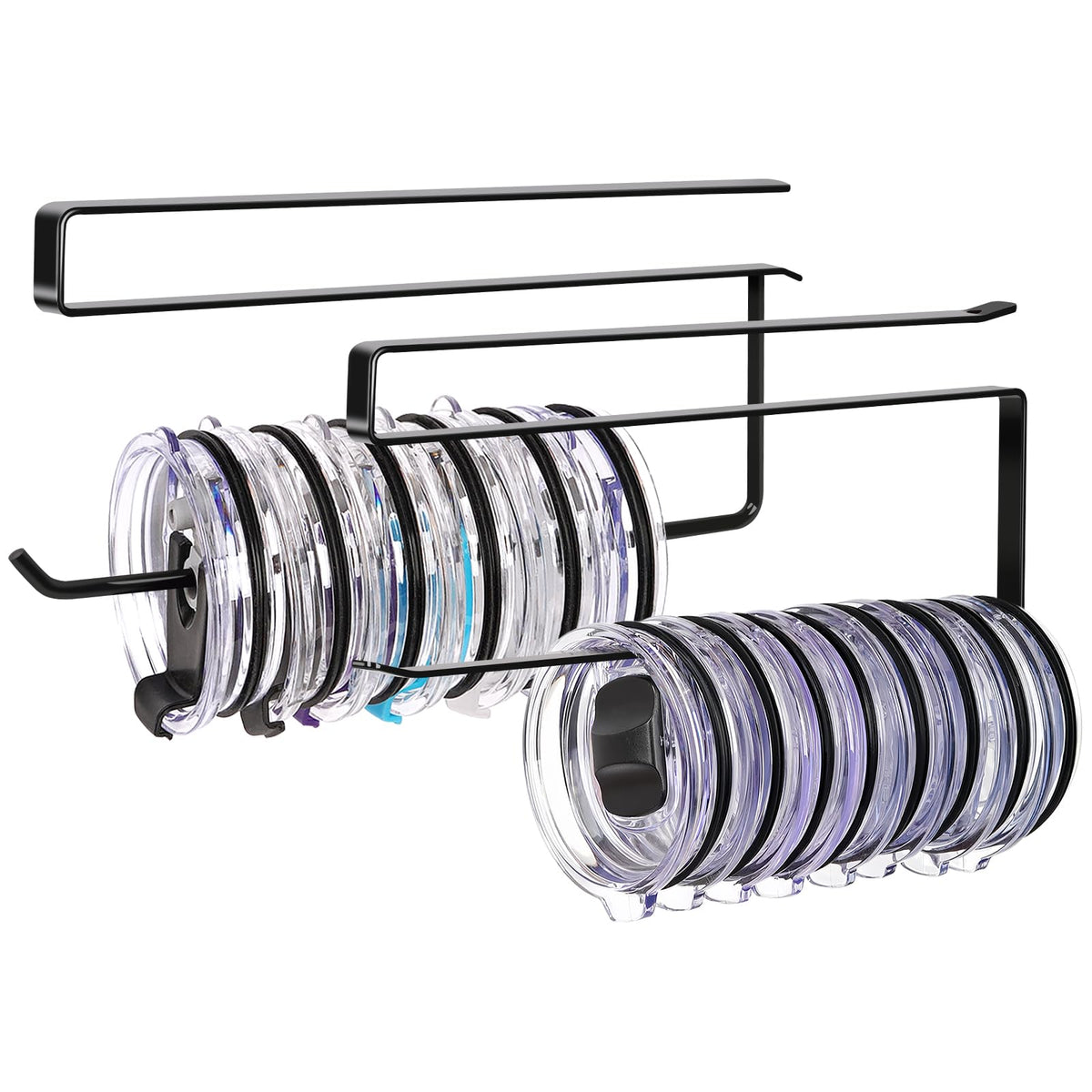Jolensoy round lid organizer stores up to 20 lids under the cabinet