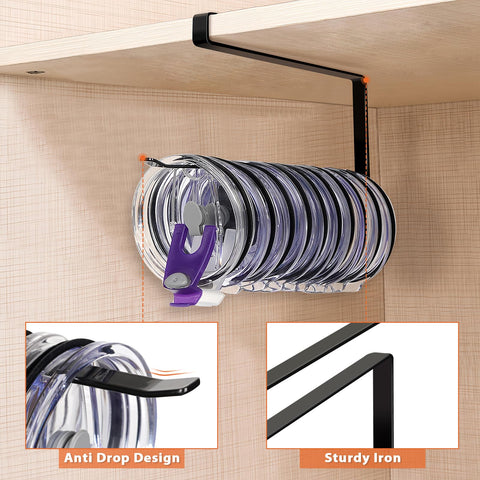 Jolensoy under-cabinet kitchen organizer in durable iron saves counter space
