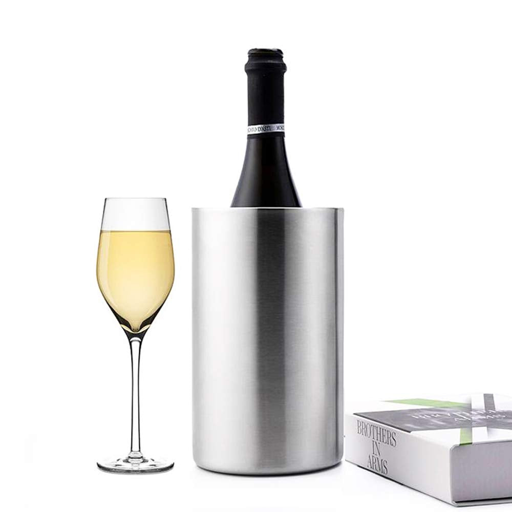 Jolitac chiller bucket fits wine bottles and champagne for versatile cooling.