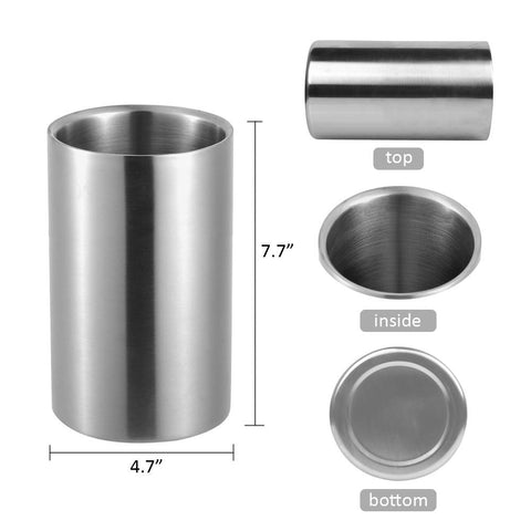 Jolitac wine chiller bucket stainless steel 304 showing durability.