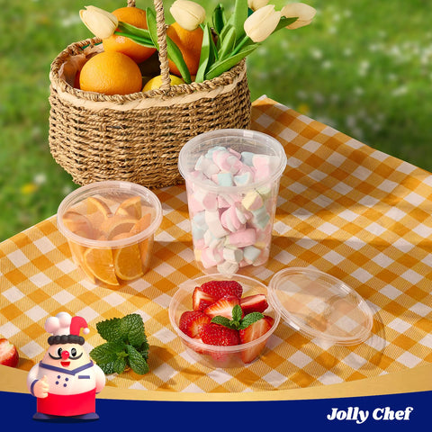 JOLLY CHEF versatile storage for snacks, fruits, and crafts.