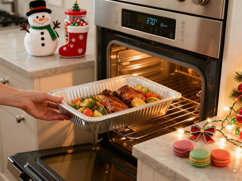 JOLLY CHEF easy-cleanup after parties with disposable pans